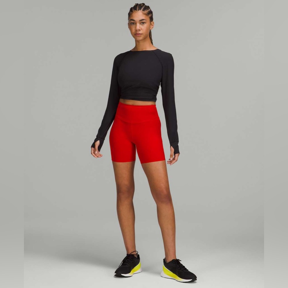 Lululemon Base Pace 6 inch shorts red size 10